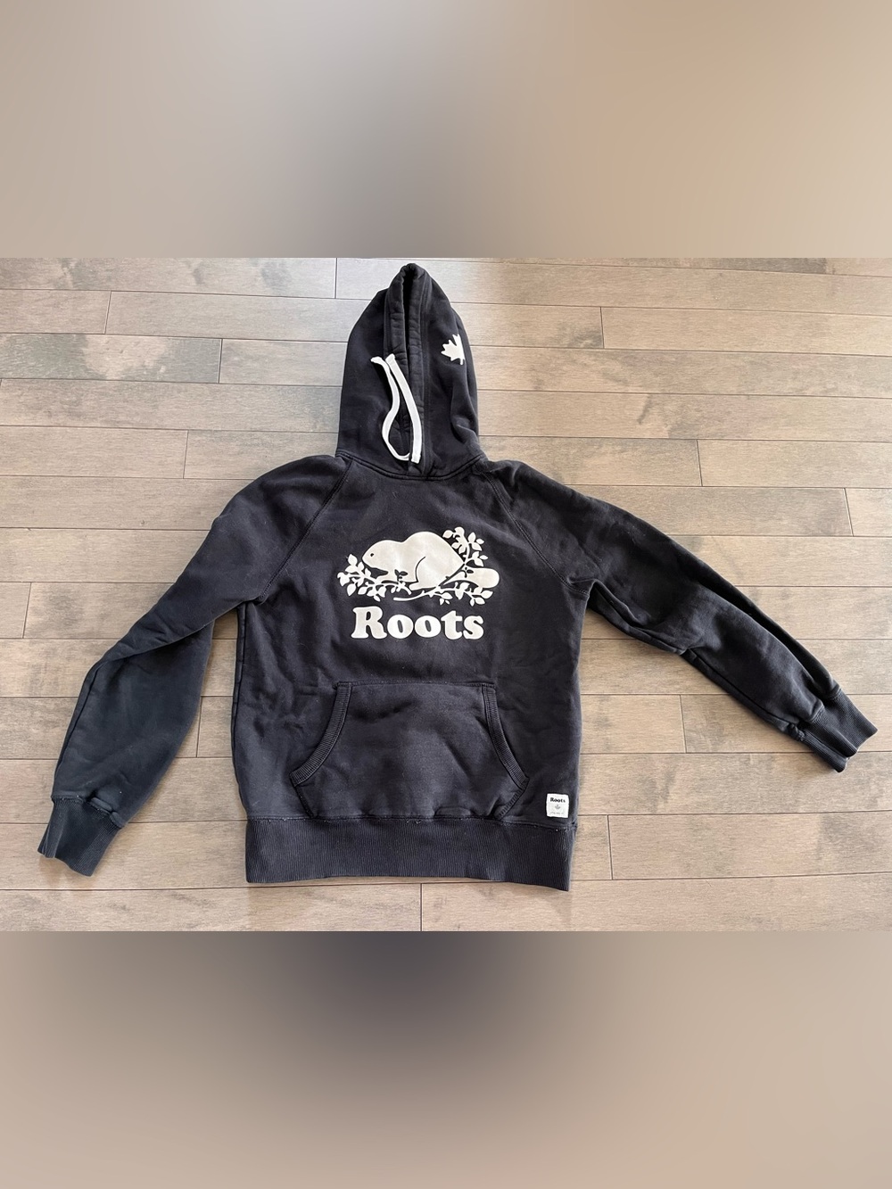 Woman’s xsm roots classic Hoodie with White Beaver Logo